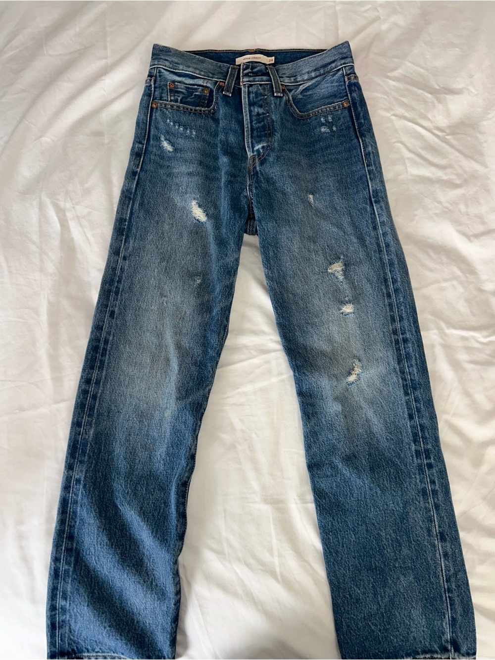 Levi's Wedgie Straight Jeans Blue Waist 24